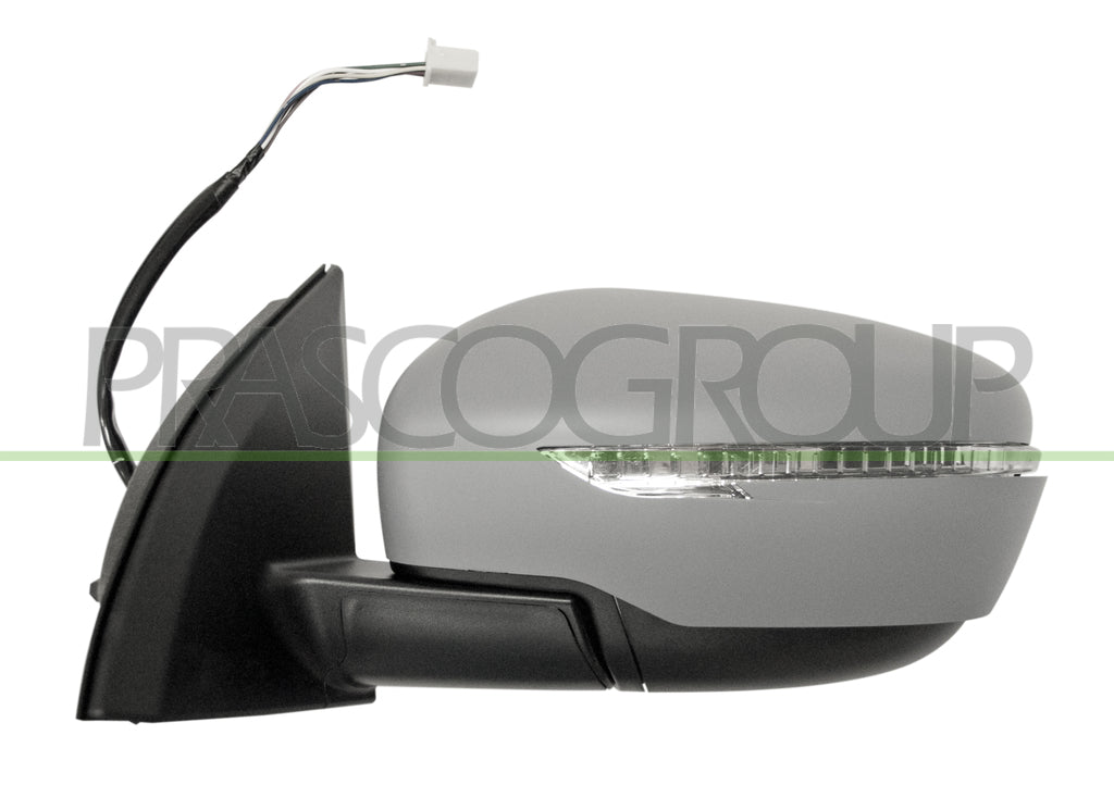 retrovisore sinistro elettrico con primer termico con fanale convesso 7 pins nissan qashqai j11 2017 2021 ds7127314