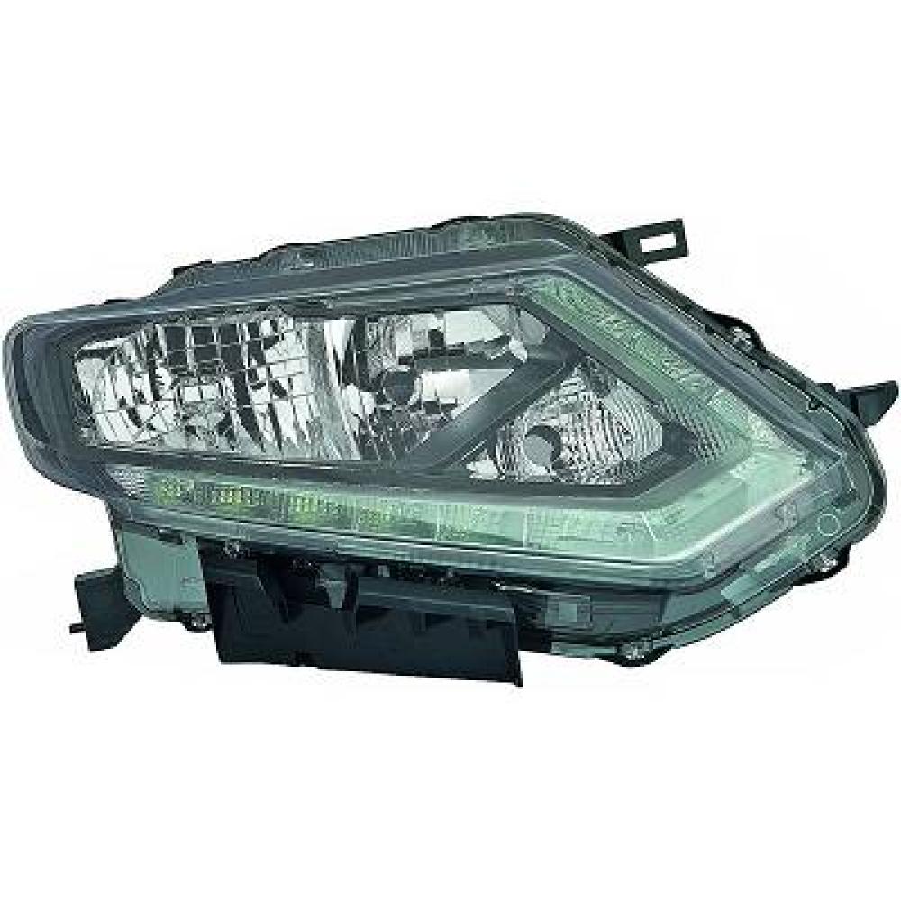 proiettore sinistro h9 h11 elettrico senza motore nero led nissan xtrail 2014 2017 ds8364904