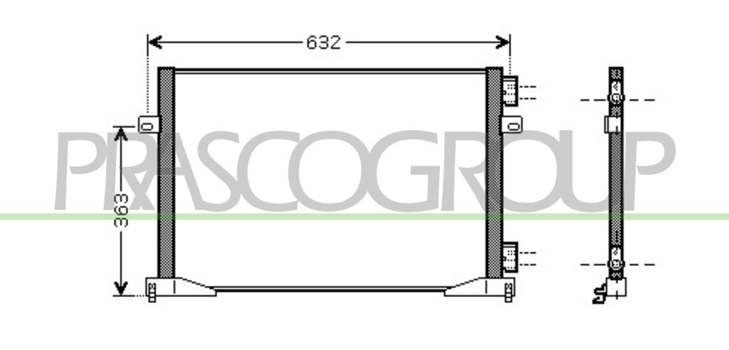 condensatore nissan primastar 2001 2007 ds950c003