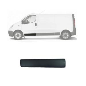 modanatura porta anteriore sinistra nera goffrata con clips renault trafic 2007 2014 ds9521404