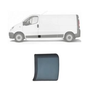 modanatura montante anteriore sinistro grigia goffrata con clips di fissaggio nissan primastar 2007 2015 ds9521416