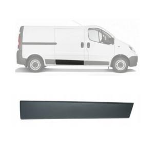 modanatura porta posteriore destra nera goffrata con clips renault trafic 2007 2014 ds9521453