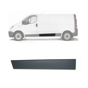 modanatura porta posteriore sinistra nera goffrata con clips nissan primastar 2007 2015 ds9521454