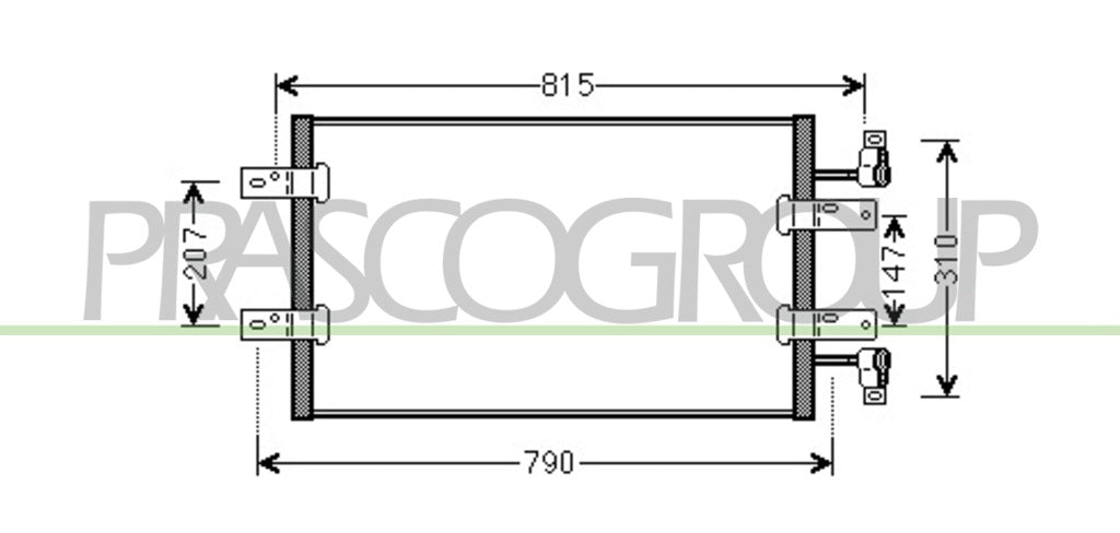 condensatore nissan primastar 2007 2015 ds952c002