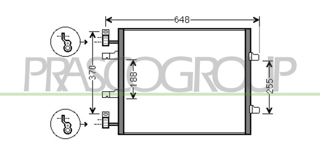 condensatore nissan primastar 2007 2015 ds952c003