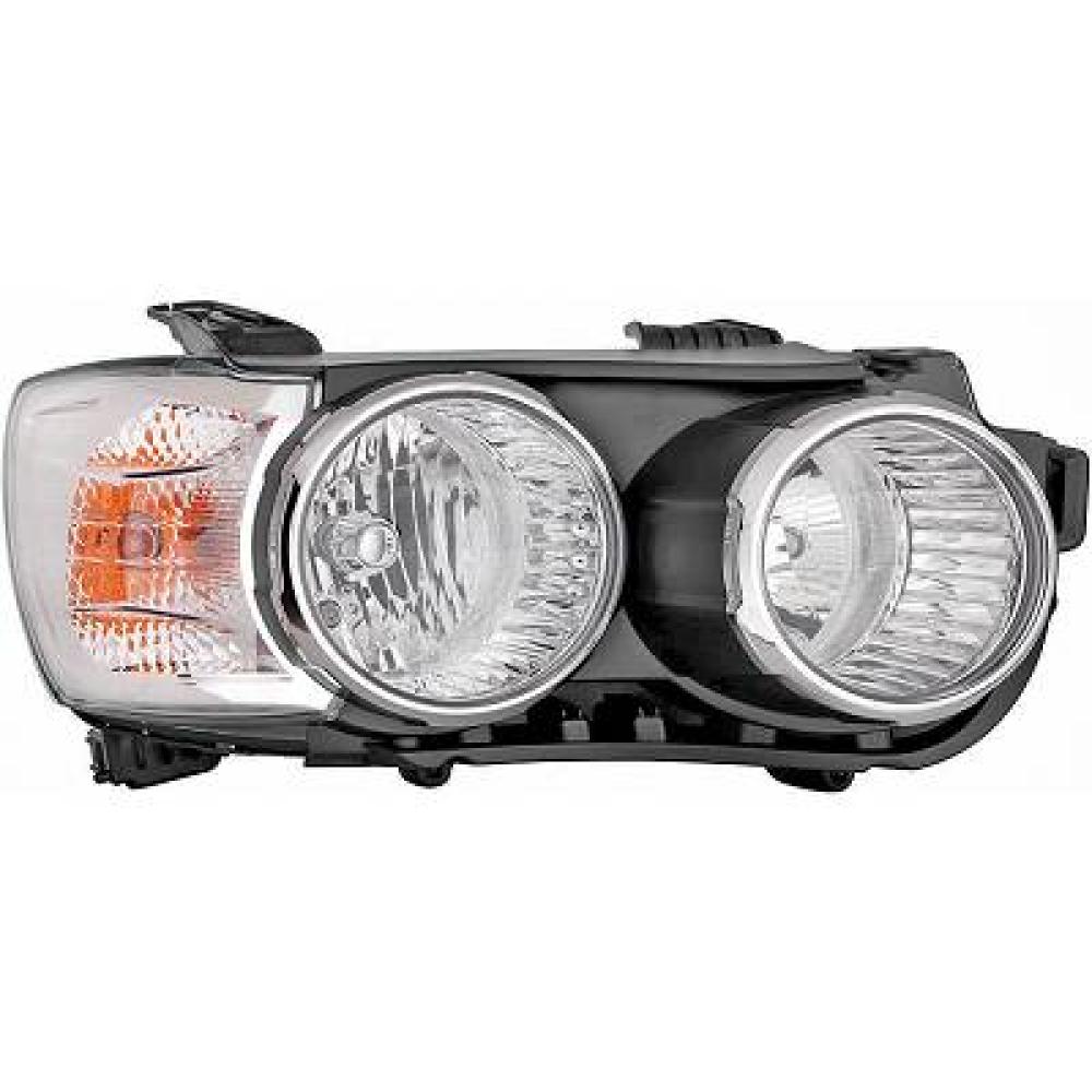 proiettore destro h1 h7 elettrico con motore con cornice faro cromata chevrolet daewoo aveo 2011 2015 dw3284903