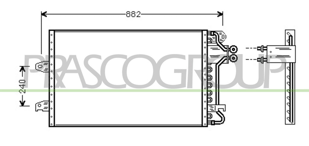 condensatore ford galaxy 1995 2000 fd076c003