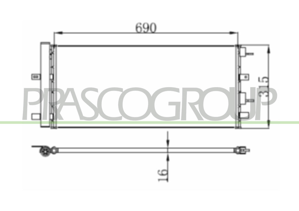 condensatore ford galaxy 2011 2014 fd080c001
