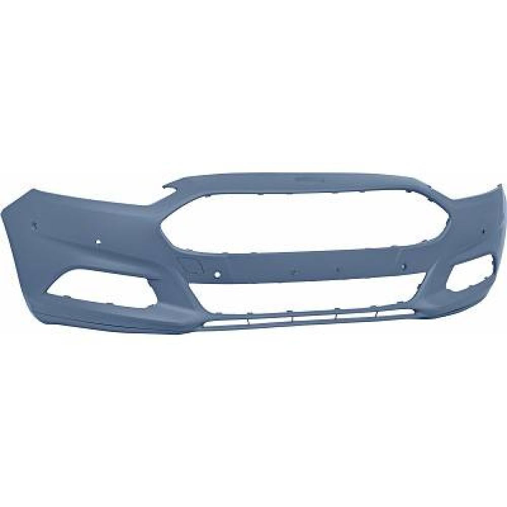 paraurti anteriore con primer con tappo copri gancio con fori pdc e park assist supporti con tracce lavafari con spoiler destro sinistro ford mondeo 2014 2019 fd1141021