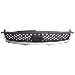 griglia radiatore cromata ford fiesta mk v 2006 2008 fd3422011