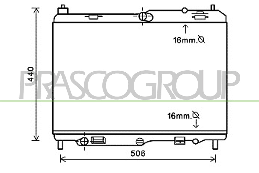radiatore ford fiesta mk v 2006 2008 fd342r001