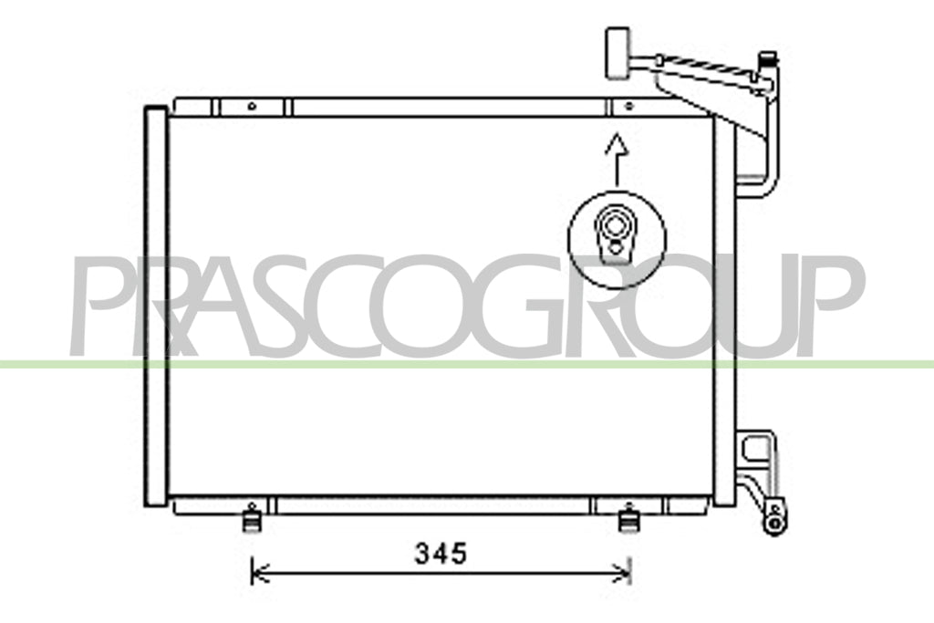 condensatore ford fiesta mk vi 2008 2012 fd344c005