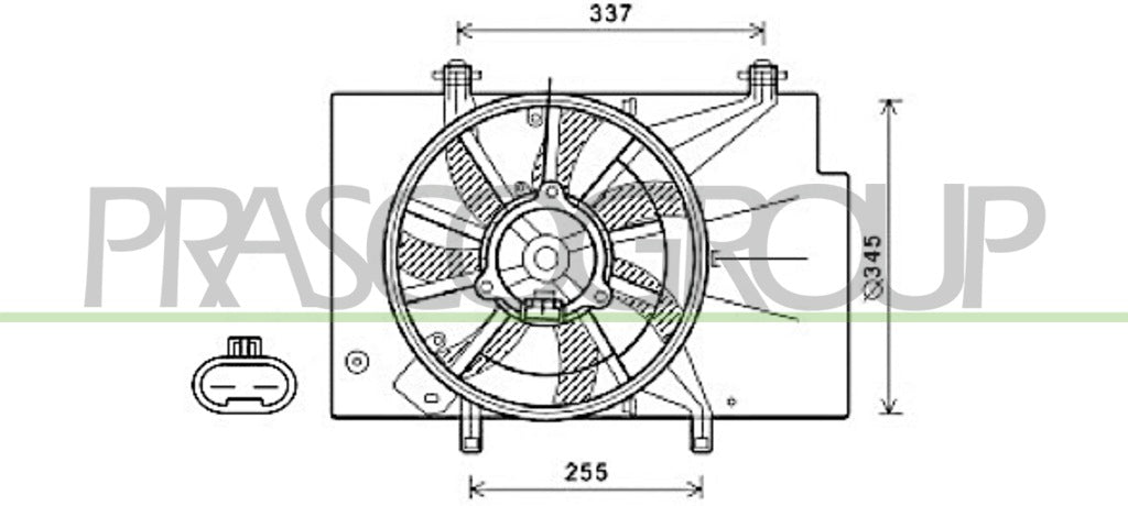 ventola ford fiesta mk vi 2008 2012 fd344f003