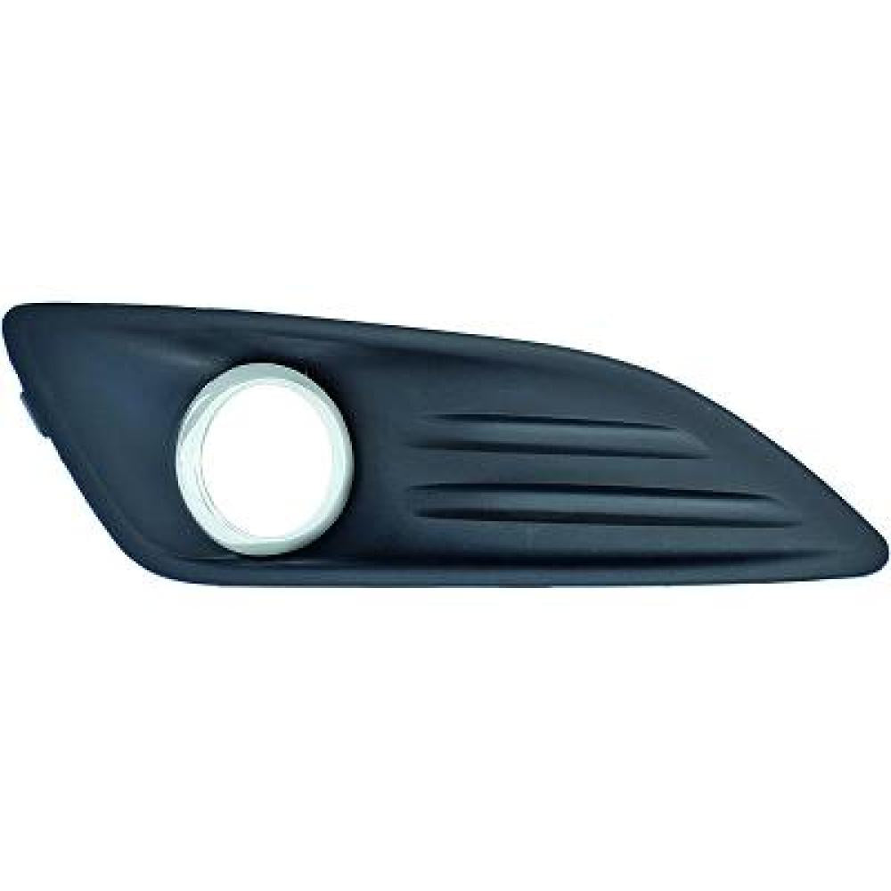 griglia destra paraurti anteriore nera goffrata con sede fendi con cornice cromata ford fiesta mk vi 2013 2017 fd3462133