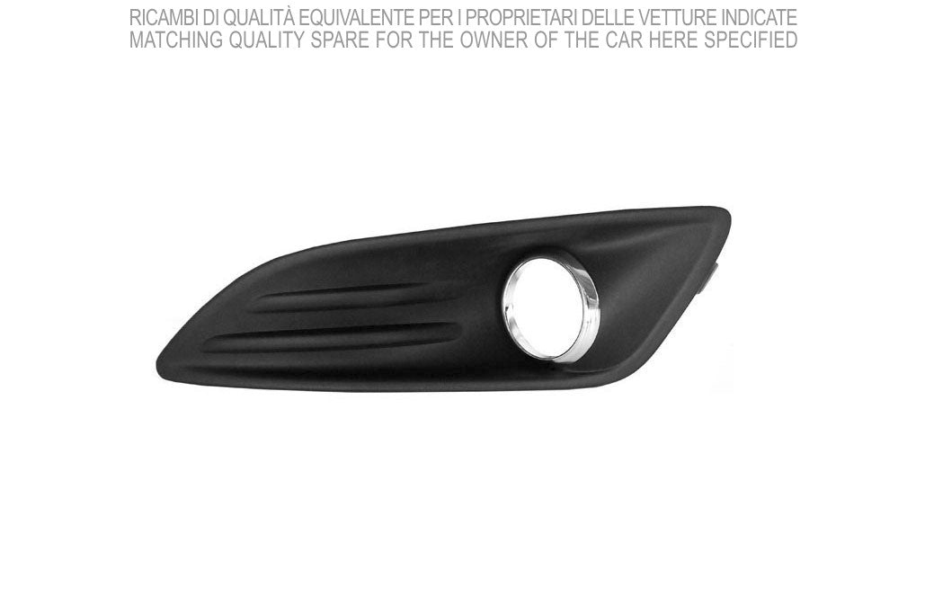 griglia sinistra paraurti anteriore nera goffrata con sede fendi con cornice cromata ford fiesta mk vi 2013 2017 fd3462134