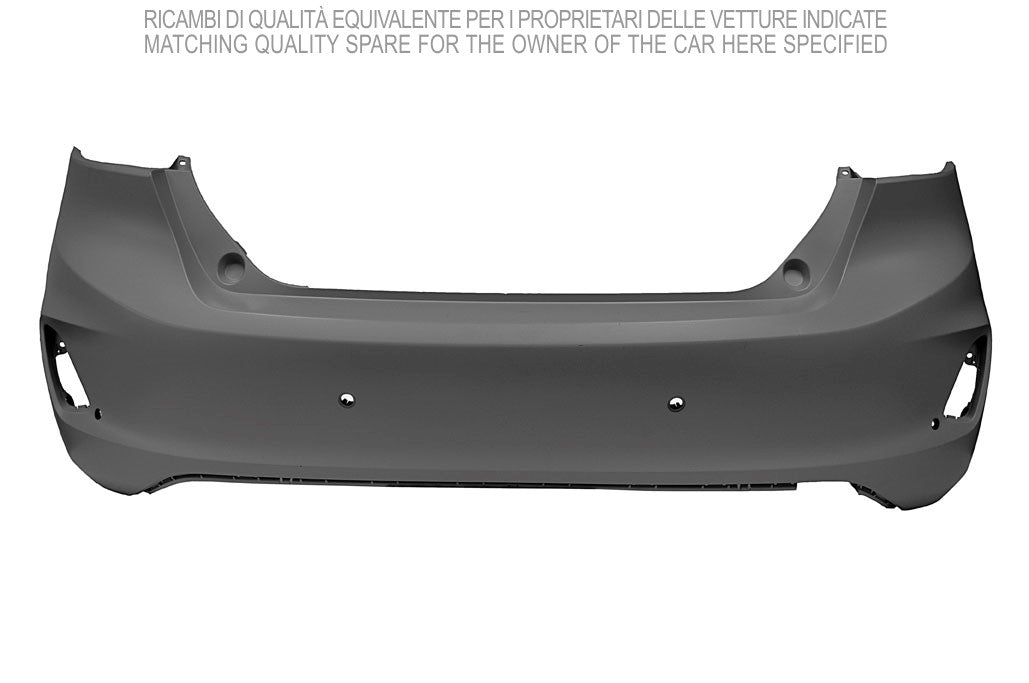 paraurti posteriore con primer con fori pdc supporti ford fiesta mk vii 2021 fd3481061