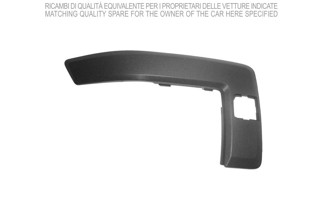 modanatura destra paraurti anteriore nera goffrata con tappo coprigancio ford fusion 2005 2009 fd3521243