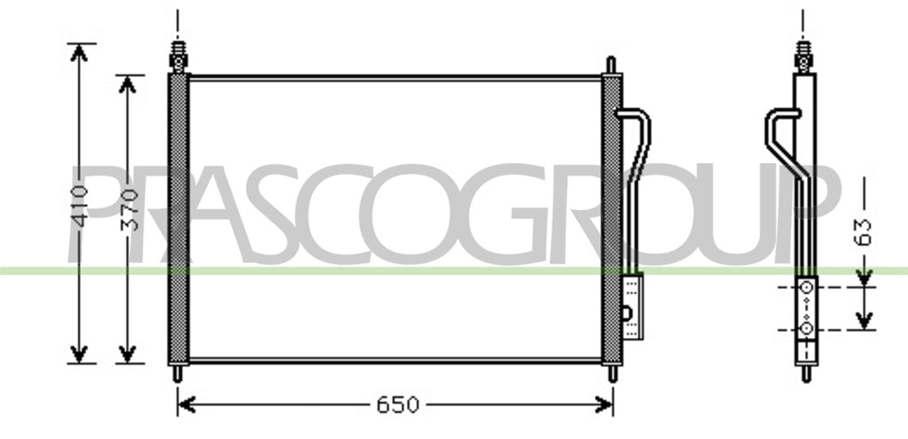 condensatore ford focus 1998 2001 fd420c001