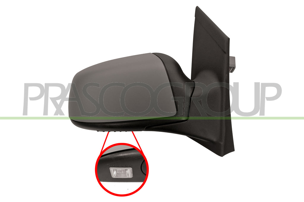 retrovisore destro elettrico termico con primer con luce cortesia 10h6p ford focus 2005 2007 fd4247333p
