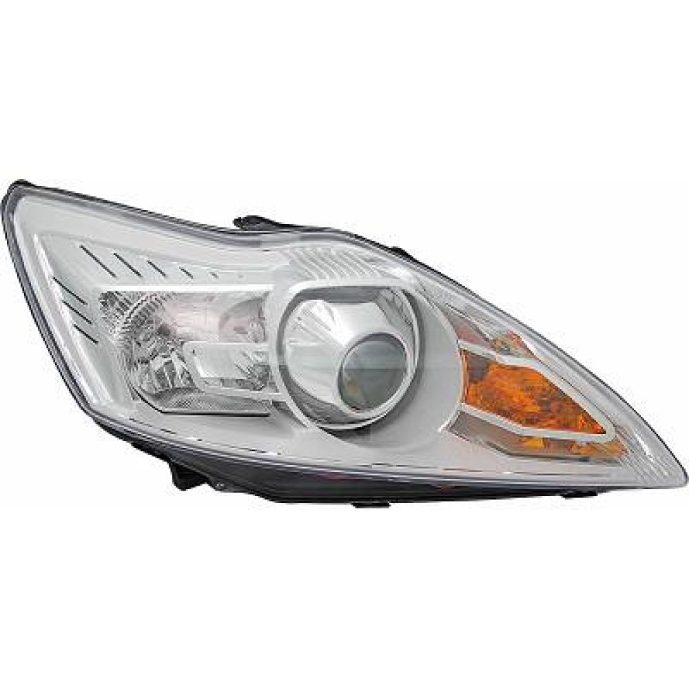 proiettore destro xenon d1s h1 elettrico cromato con motore ford focus 2007 2011 fd4264933
