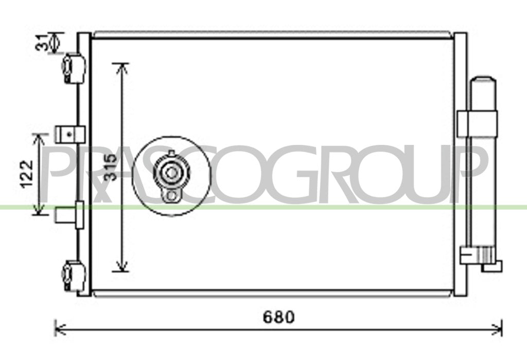 condensatore ford focus 2011 2014 fd428c002