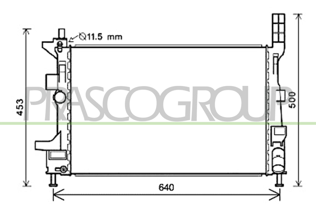 radiatore ford focus 2011 2014 fd428r003
