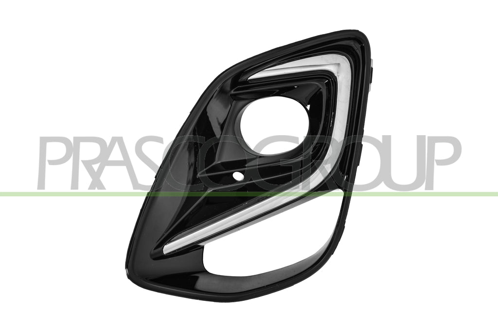 griglia sinistra paraurti anteriore nera lucida con sede fendi con modanatura cromata ford puma 2019 fd6202124
