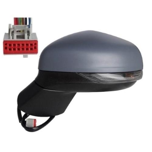 retrovisore sinistro elettrico con primer termico chiudibile con fanale con luce cortesia con blis convesso 12 pins ford puma stline 2019 fd6207324