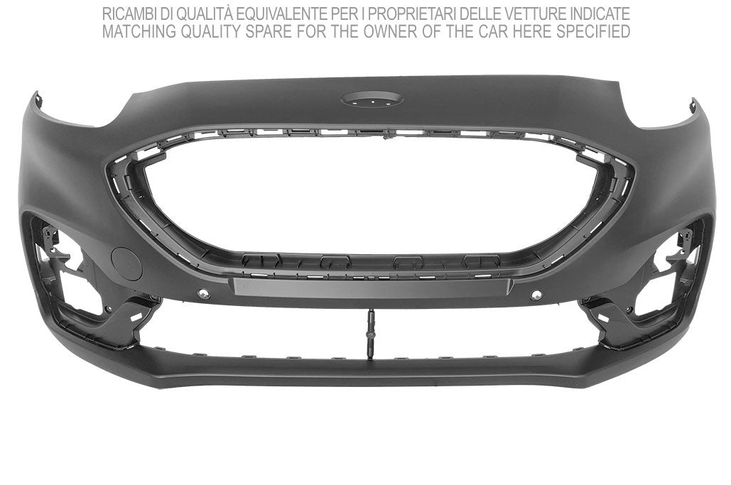 paraurti anteriore con primer con tappo coprigancio con fori pdc supporti con tracce park assist ford puma stline 2019 fd6211021