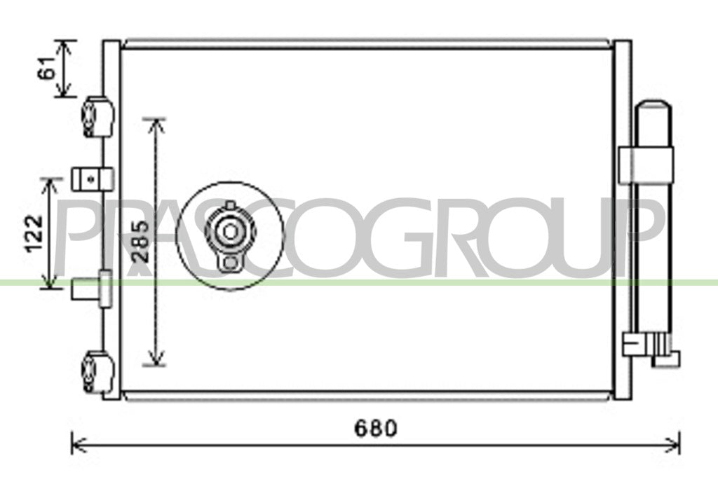 condensatore ford c max 2010 2015 fd719c001