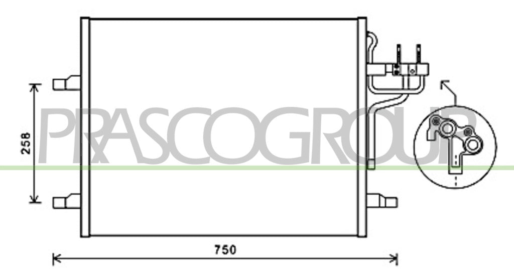 condensatore ford kuga 2008 2012 fd802c001