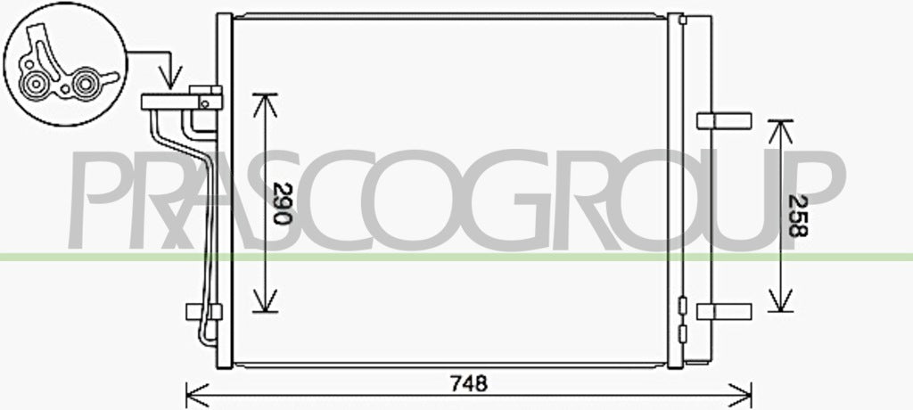 condensatore ford kuga 2013 2016 fd804c001