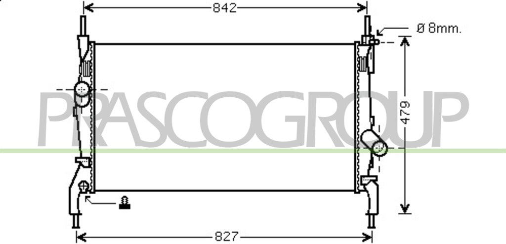 radiatore ford transit 2006 2013 fd912r002