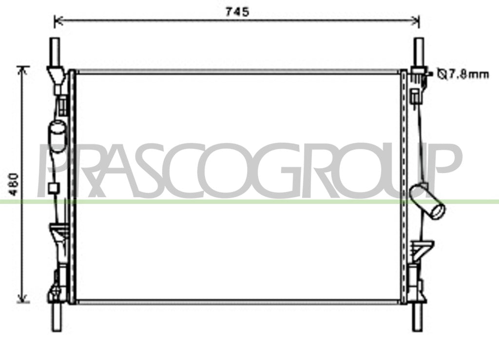 radiatore ford transit 2006 2013 fd912r004