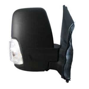 retrovisore sinistro manuale nero con fanale arancio braccio corto convesso 2 pins ford transit ttg 2014 2019 fd9137006