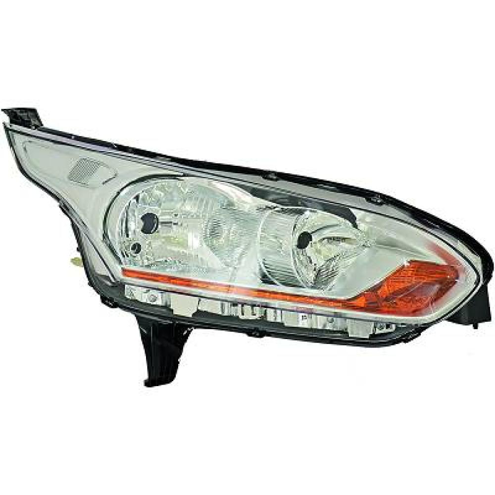proiettore sinistro h7 h15 elettrico con motore cromato ford transit tourneo connect chc 2014 2018 fd9364904
