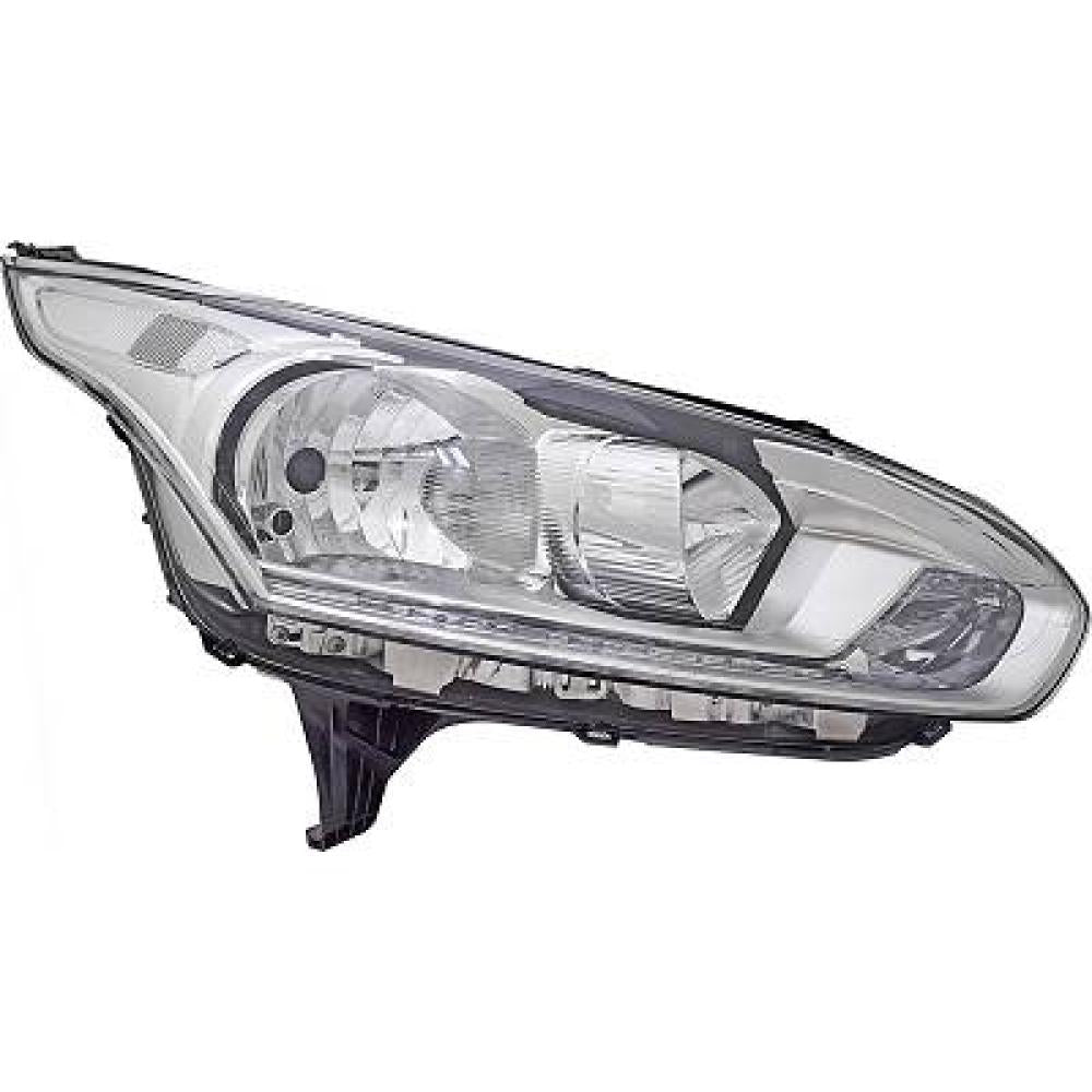 proiettore destro h7 h15 elettrico con motore cromato mod 15 ford transit tourneo connect chc 2014 2018 1912544