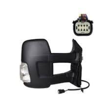 retrovisore destro elettrico nero termico con fanale lampadina 5w braccio lungo convesso 6 pins ford transit 2019 fd9507363