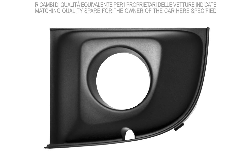 griglia sinistra paraurti anteriore nera con sede fendi fiat 500 2007 2015 ft0302134