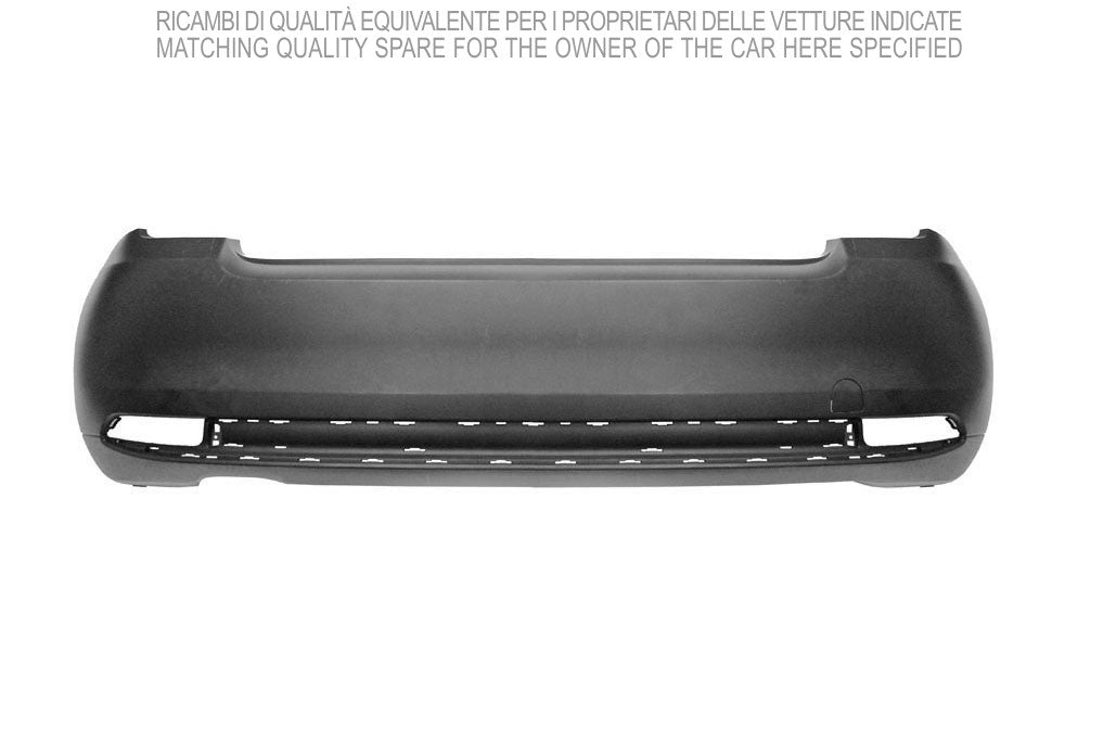 paraurti posteriore con primer con 3 tracce pdc con fori modanatura fiat 500 2015 ft0321051