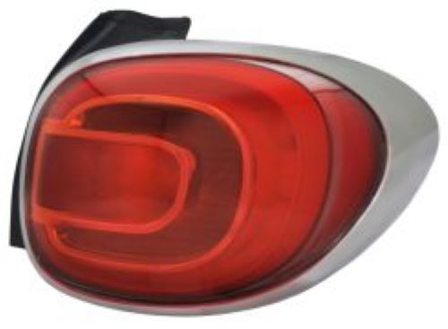 fanale posteriore destro senza portalampad led cromato mod living fiat 500 l 2012 2017 ft0404173