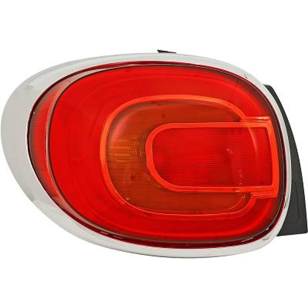 fanale posteriore sinistro senza portalampad led cromato mod living fiat 500 l 2012 2017 51978051