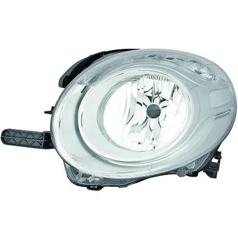 proiettore destro superiore h7 elettrico con motore fiat 500 l 2012 2017 ft0404803