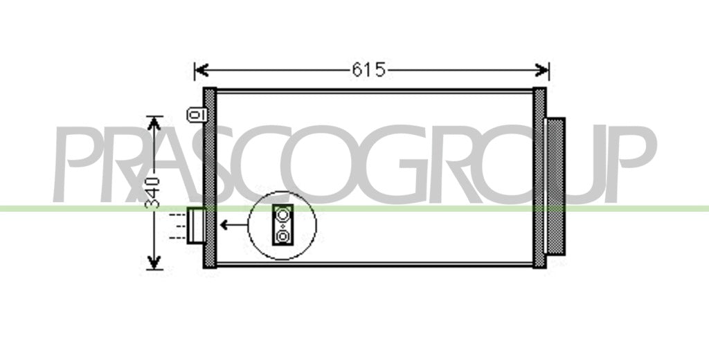 condensatore fiat 500 l 2012 2017 ft040c001