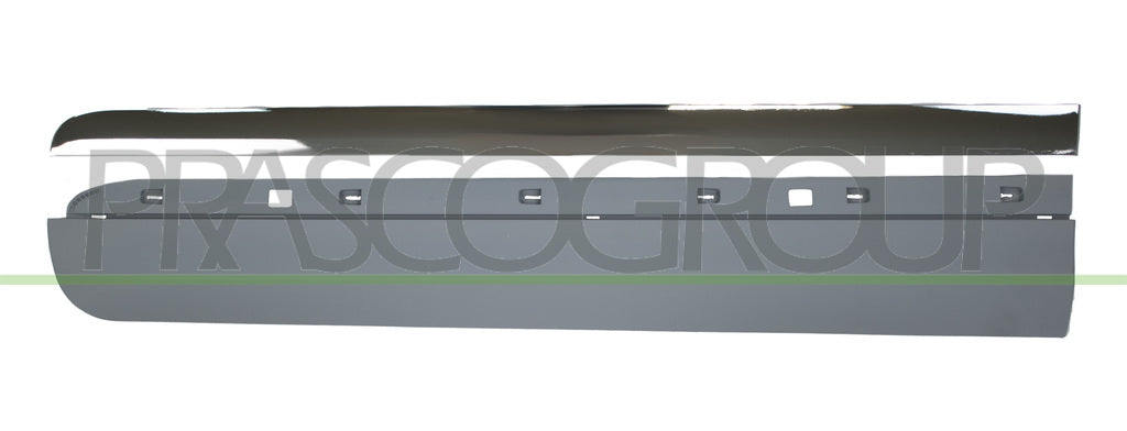 modanatura porta anteriore sinistra con primer con profilo cromato fiat 500 l 2017 ft0441404