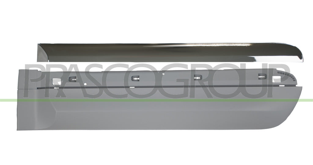modanatura porta posteriore sinistra con primer con profilo cromato fiat 500 l 2017 ft0441454