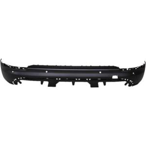 paraurti posteriore inferiore nero goffrato con fori pdc e modanatura fiat 500 x city look 2015 2018 ft0601071