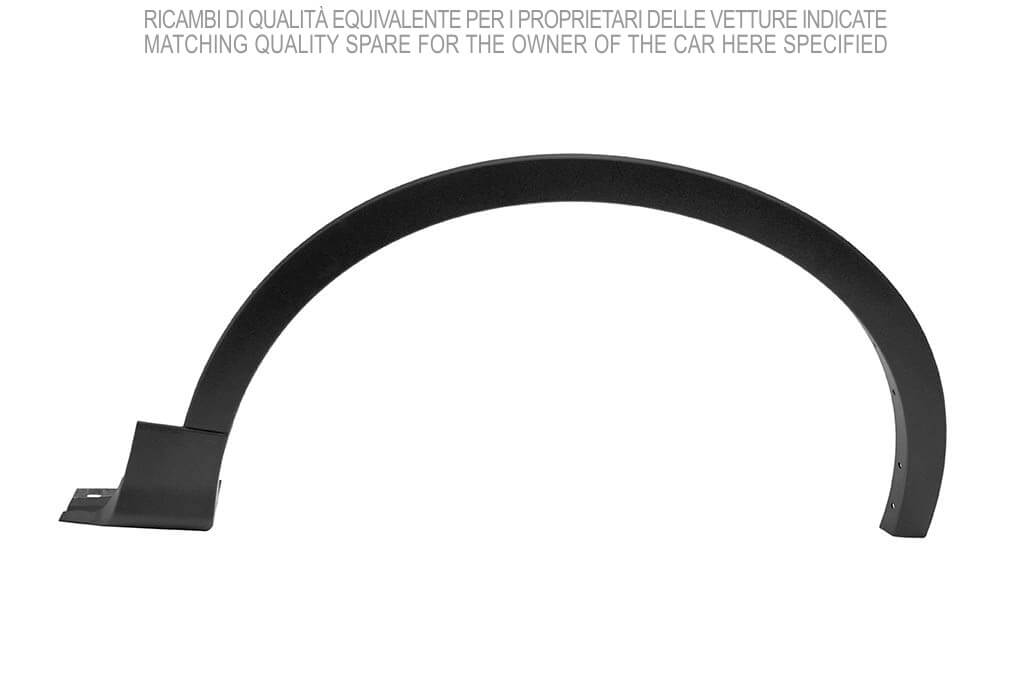 parafanghino anteriore destro nero goffrato con clips fiat 500x 2018 2023 ft0601581