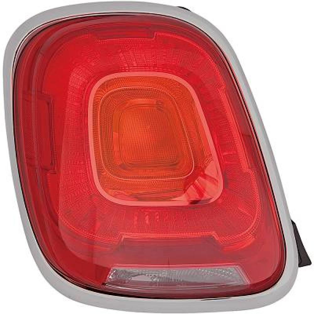 fanale posteriore destro senza portalampada bordo cromato fiat 500 x city look 2015 2018 ft0604153