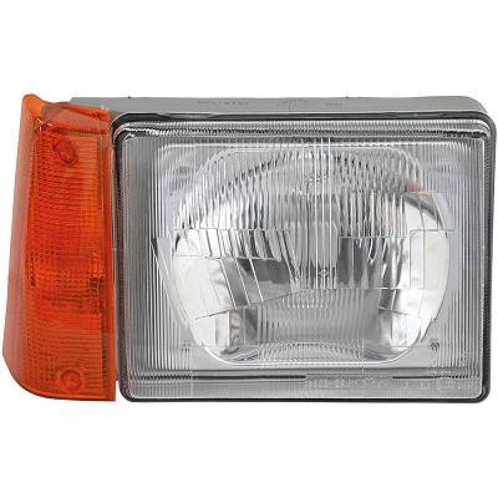 proiettore asimmetrico destro h5 elettrico senza motore con fanale arancio fiat panda 1986 2003 ft1214803